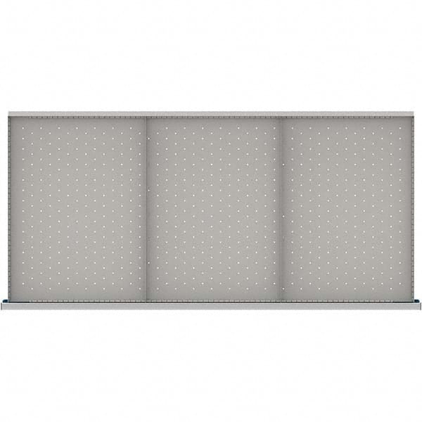 LISTA - 3-Compartment Drawer Divider Layout for 3.15" High Drawers - USA Tool & Supply