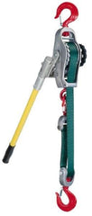 Little Mule - 1,500 Lb. Capacity, 9-1/4 Ft. Lift Height, Manual Lever Hoist - Made from Strap - USA Tool & Supply