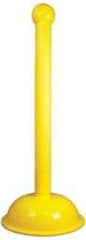 NMC - 41" High, 3" Pole Diam, Warning Post - Yellow - USA Tool & Supply