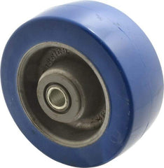 Albion - 5 Inch Diameter x 2 Inch Wide, Polyurethane Caster Wheel - 1,300 Lb. Capacity, 2-3/8 Inch Hub Length, 1/2 Inch Axle Diameter, Sealed Roller Bearing - USA Tool & Supply