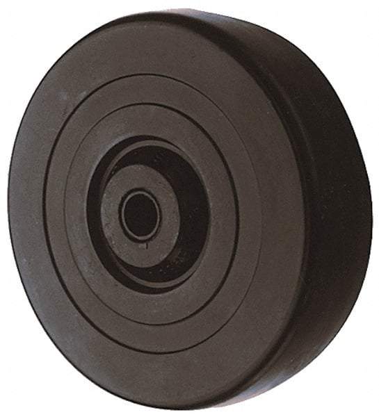 Albion - 3 Inch Diameter x 1-1/4 Inch Wide, Hard Rubber Caster Wheel - 210 Lb. Capacity, 1-19/32 Inch Hub Length, 5/16 Inch Axle Diameter, Self-Lube Bearing - USA Tool & Supply