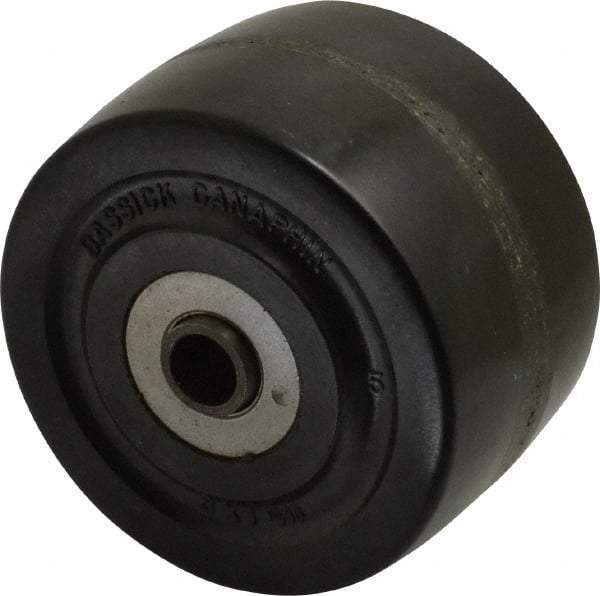 Albion - 3 Inch Diameter x 1-13/16 Inch Wide, Phenolic Caster Wheel - 500 Lb. Capacity, 1-15/16 Inch Hub Length, 3/8 Inch Axle Diameter, Roller Bearing - USA Tool & Supply