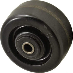 Albion - 4 Inch Diameter x 2 Inch Wide, Phenolic Caster Wheel - 800 Lb. Capacity, 2-3/8 Inch Hub Length, 1/2 Inch Axle Diameter, Self-Lube Bearing - USA Tool & Supply