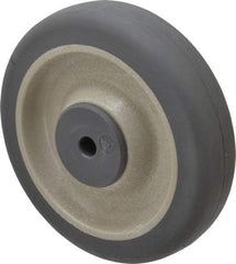 Albion - 5 Inch Diameter x 1-1/4 Inch Wide, Rubber Caster Wheel - 250 Lb. Capacity, 1-9/16 Inch Hub Length, 3/8 Inch Axle Diameter, Ball Bearing - USA Tool & Supply