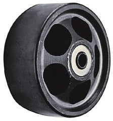 Albion - 6 Inch Diameter x 2 Inch Wide, Semi-Steel Caster Wheel - 1,650 Lb. Capacity, 2-3/8 Inch Hub Length, 1/2 Inch Axle Diameter, Roller Bearing - USA Tool & Supply