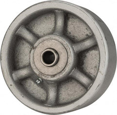 Albion - 5 Inch Diameter x 2 Inch Wide, Semi-Steel Caster Wheel - 1,500 Lb. Capacity, 2-3/8 Inch Hub Length, 1/2 Inch Axle Diameter, Roller Bearing - USA Tool & Supply