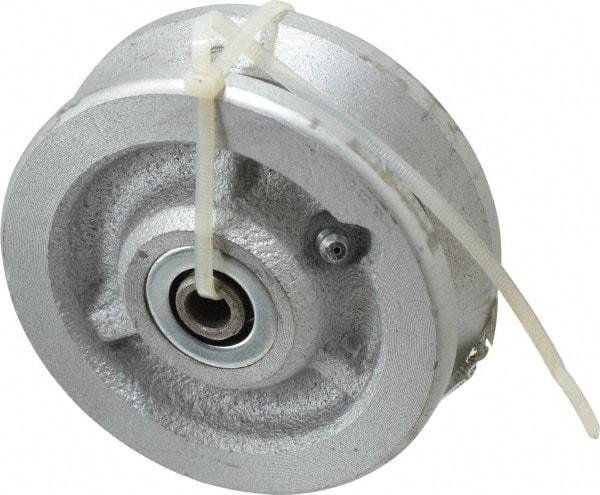 Albion - 4 Inch Diameter x 1-1/2 Inch Wide, Cast Iron Caster Wheel - 600 Lb. Capacity, 1-3/4 Inch Hub Length, 3/8 Inch Axle Diameter, Roller Bearing - USA Tool & Supply