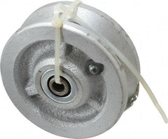 Albion - 4 Inch Diameter x 1-1/2 Inch Wide, Cast Iron Caster Wheel - 600 Lb. Capacity, 1-3/4 Inch Hub Length, 3/8 Inch Axle Diameter, Roller Bearing - USA Tool & Supply