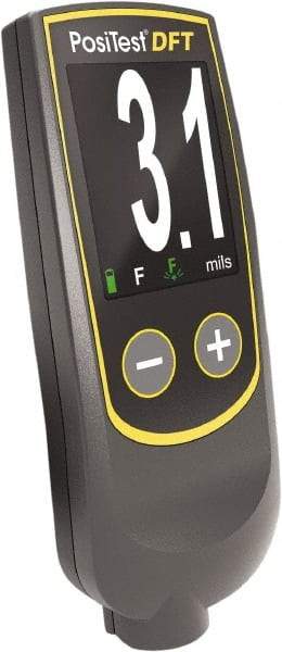 Made in USA - 0 to 40 mil Digital Coating Thickness Gage - For Use with Ferrous Bases - USA Tool & Supply