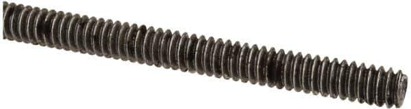 Value Collection - #10-24 UNC (Coarse), 6' Long, Low Carbon Steel Threaded Rod - Oil Finish Finish, Right Hand Thread - USA Tool & Supply