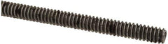 Value Collection - #10-24 UNC (Coarse), 6' Long, Low Carbon Steel Threaded Rod - Oil Finish Finish, Right Hand Thread - USA Tool & Supply