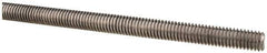 Made in USA - 3/8-16 UNC (Coarse), 6' Long, Low Carbon Steel Threaded Rod - Oil Finish Finish, Right Hand Thread - USA Tool & Supply