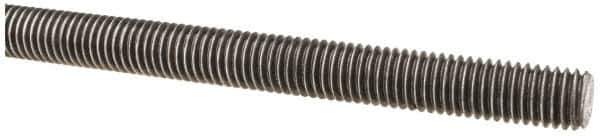 Made in USA - 1/2-13 UNC (Coarse), 6' Long, Low Carbon Steel Threaded Rod - Oil Finish Finish, Right Hand Thread - USA Tool & Supply