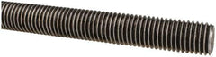 Made in USA - 3/4-10 UNC (Coarse), 6' Long, Low Carbon Steel Threaded Rod - Oil Finish Finish, Right Hand Thread - USA Tool & Supply