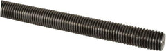 Made in USA - 7/8-9 UNC (Coarse), 6' Long, Low Carbon Steel Threaded Rod - Oil Finish Finish, Right Hand Thread - USA Tool & Supply