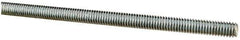 Made in USA - 5/16-18 UNC (Coarse), 6' Long, Low Carbon Steel Threaded Rod - Zinc-Plated Finish, Right Hand Thread - USA Tool & Supply