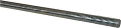 Made in USA - 3/4-10 UNC (Coarse), 6' Long, Low Carbon Steel Threaded Rod - Zinc-Plated Finish, Right Hand Thread - USA Tool & Supply