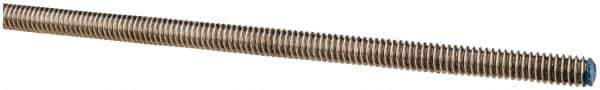 Made in USA - 1/4-20 UNC (Coarse), 6' Long, Stainless Steel Threaded Rod - Right Hand Thread - USA Tool & Supply