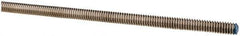 Made in USA - 1/4-20 UNC (Coarse), 6' Long, Stainless Steel Threaded Rod - Right Hand Thread - USA Tool & Supply