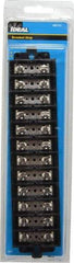 Ideal - 12 Poles, 600 Volt, 60 Amp, -40 to 266°F, Polyester Thermoplastic, Polyester Thermoplastic Multipole Terminal Block - Nickle Plated Brass, 22 to 6 AWG Compatibility, 1-1/4 Inch High - USA Tool & Supply