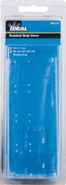 Ideal - 1.35mm High x 7.9" Long, Terminal Block End Cover - Use with 89-500 Terminal Strip Series - USA Tool & Supply