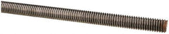 Value Collection - 3/8-16 UNC (Coarse), 6' Long, Alloy Steel Threaded Rod - Plain Finish, Right Hand Thread - USA Tool & Supply