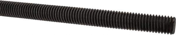 Value Collection - 1/2-13 UNC (Coarse), 6' Long, Alloy Steel Threaded Rod - Plain Finish, Right Hand Thread - USA Tool & Supply