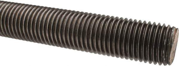 Value Collection - 1-1/4-7 UNC (Coarse), 6' Long, Alloy Steel Threaded Rod - Right Hand Thread - USA Tool & Supply