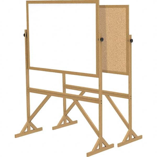 Ghent - Whiteboards & Magnetic Dry Erase Boards Type: Reversible Dry Erase/Corkboard Height (Inch): 71-3/4 - USA Tool & Supply