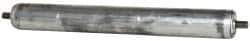 Made in USA - Replacement Conveyor Roller for 16 Inches Between Frame - 1.9 Inch Diameter, 7/16 Inch Axle, Galvanized Steel Finish, 16 Gage - USA Tool & Supply