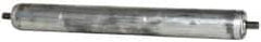 Made in USA - Replacement Conveyor Roller for 16 Inches Between Frame - 1.9 Inch Diameter, 7/16 Inch Axle, Galvanized Steel Finish, 16 Gage - USA Tool & Supply