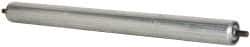 Made in USA - Replacement Conveyor Roller for 21-7/8 Inches Between Frame - 1.9 Inch Diameter, 7/16 Inch Axle, Galvanized Steel Finish, 16 Gage - USA Tool & Supply