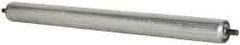 Made in USA - Replacement Conveyor Roller for 21-7/8 Inches Between Frame - 1.9 Inch Diameter, 7/16 Inch Axle, Galvanized Steel Finish, 16 Gage - USA Tool & Supply