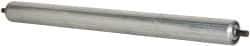 Made in USA - Replacement Conveyor Roller for 21-7/8 Inches Between Frame - 1.9 Inch Diameter, 7/16 Inch Axle, Galvanized Steel Finish, 14 Gage - USA Tool & Supply