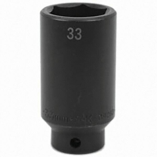 SK - Impact Socket - 1/2"DR 33MM DEEP IMPACT SOCKET - USA Tool & Supply