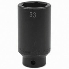 SK - Impact Socket - 1/2"DR 33MM DEEP IMPACT SOCKET - USA Tool & Supply