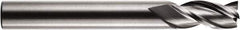 RobbJack - 1", 2" LOC, 1" Shank Diam, 4" OAL, 3 Flute, Solid Carbide Square End Mill - Single End, Diamond-Like Carbon (DLC) Finish, Spiral Flute, 35° Helix, Centercutting, Right Hand Cut, Right Hand Flute, Series A1-303 - USA Tool & Supply