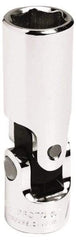 Proto - 5/8", 3/8" Drive, Deep Hand Socket - 6 Points, 2-3/8" OAL, Alloy Steel, Chrome Finish - USA Tool & Supply
