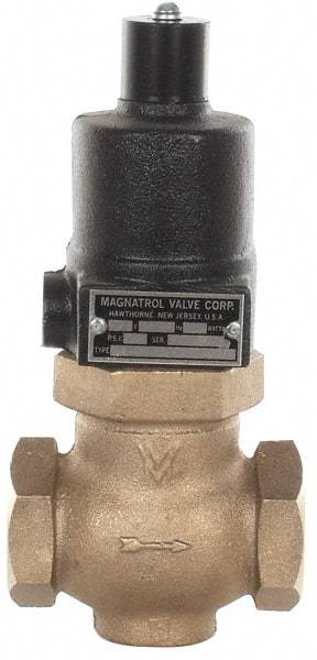 Magnatrol Valve - 1-1/4" Port, 2 Way, Solenoid Valve - Normally Open - USA Tool & Supply