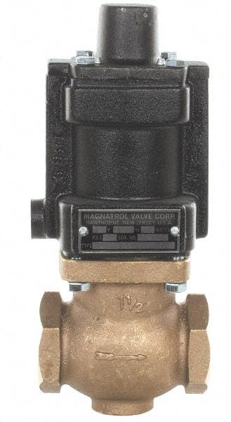 Magnatrol Valve - 1-1/2" Port, 2 Way, Solenoid Valve - Normally Open - USA Tool & Supply
