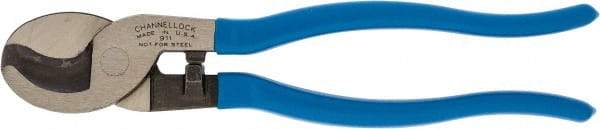 Channellock - 9-1/2" OAL, Cable Cutter - Plastic Dipped Handle - USA Tool & Supply