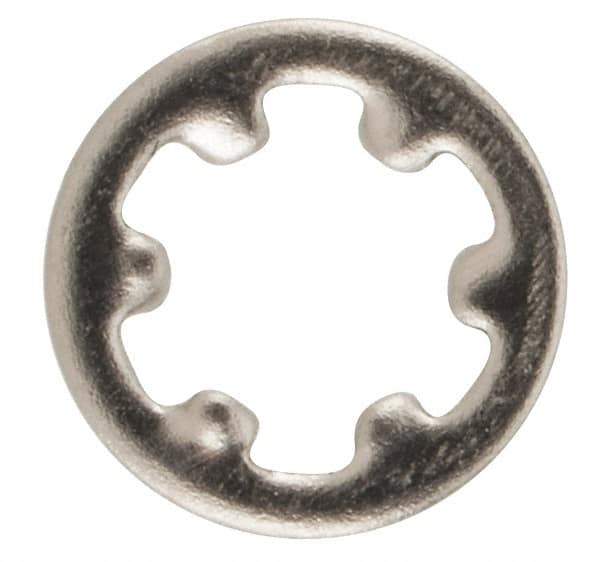 Value Collection - M25 Screw, 2.7mm ID, Stainless Steel Internal Tooth Lock Washer - 5.5mm OD, Uncoated, Grade 18-8 & Austenitic A2 - USA Tool & Supply