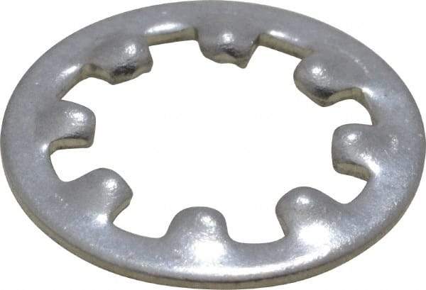 Value Collection - M5 Screw, 5.3mm ID, Stainless Steel Internal Tooth Lock Washer - 10mm OD, Uncoated, Grade 18-8 & Austenitic A2 - USA Tool & Supply