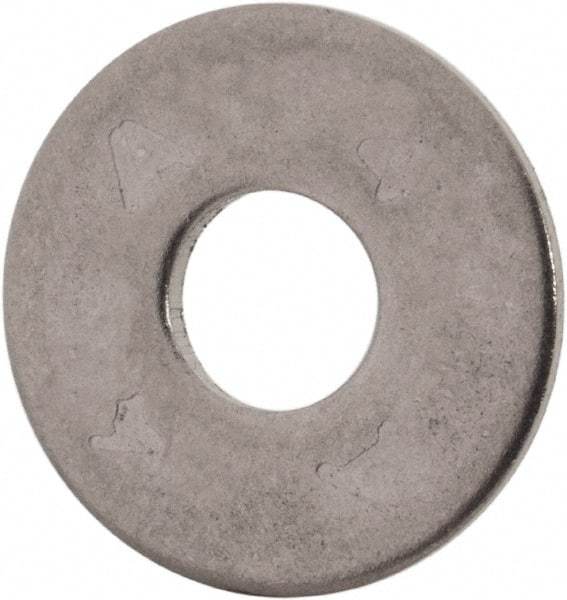 Value Collection - M5 Screw, Grade 316 Stainless Steel Fender Flat Washer - 5.3mm ID x 15mm OD, Plain Finish - USA Tool & Supply