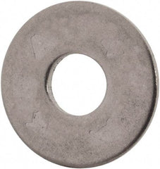 Value Collection - M5 Screw, Grade 316 Stainless Steel Fender Flat Washer - 5.3mm ID x 15mm OD, Plain Finish - USA Tool & Supply