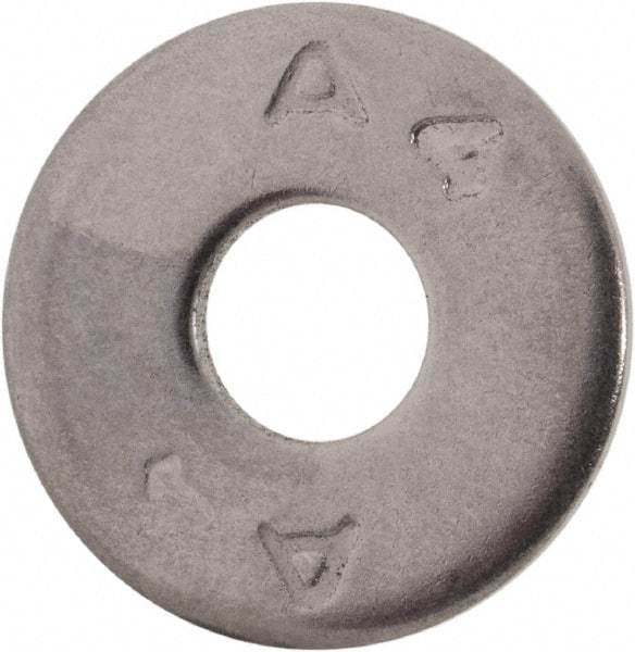 Value Collection - M6 Screw, Grade 316 Stainless Steel Fender Flat Washer - 6.4mm ID x 18mm OD, Plain Finish - USA Tool & Supply