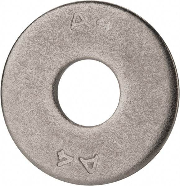 Value Collection - M12 Screw, Grade 316 Stainless Steel Fender Flat Washer - 13mm ID x 37mm OD, Plain Finish - USA Tool & Supply
