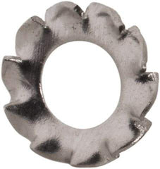 Value Collection - M2.5 Screw, 2.7mm ID, Stainless Steel External Tooth Lock Washer - 5.5mm OD, Uncoated, Grade 316 & Austenitic A4 - USA Tool & Supply