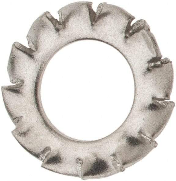 Value Collection - M4 Screw, 4.3mm ID, Stainless Steel External Tooth Lock Washer - 8mm OD, Uncoated, Grade 316 & Austenitic A4 - USA Tool & Supply
