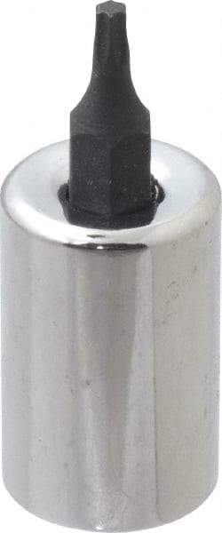 Proto - 3/8" Drive, T10 Torx Bit Socket - 1-23/32" OAL, 5/8" Bit Length - USA Tool & Supply